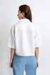 The White Boxy Crop Top
